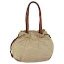 PRADA Shoulder Bag Leather Beige Auth ar11638b - Prada