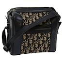 Christian Dior Trotter Canvas Shoulder Bag Navy Auth 69552