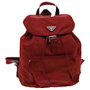 PRADA Backpack Nylon Red Auth 69653 - Prada