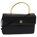 GIVENCHY Hand Bag Leather Black Auth bs13052 - Givenchy