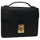 Louis Vuitton Epi Monceau 28 Hand Bag Black M52122 LV Auth 70033
