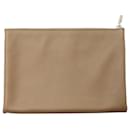 Hermès Atout 26 Flat Pouch in Brown Calfskin Leather