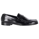 Prada Penny Loafers in Black Leather