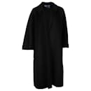 Prada Long Coat in Black Wool