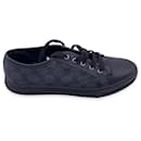 Schwarze Monogramm GG Canvas Sneakers Low Top Schuhe Größe 40 - Gucci