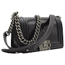 Chanel Medium Boy Flap Bag in Navy Blue Python Leather