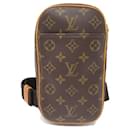 Louis Vuitton Monogram Pochette Gange Canvas Belt Bag M51870 in Fair condition