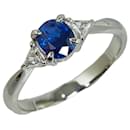[LuxUness] Platinum Sapphire Ring  Metal Ring in Excellent condition - & Other Stories