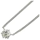 [LuxUness] Platin Diamant Halskette Metall Halskette in ausgezeichnetem Zustand - & Other Stories