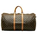 Louis Vuitton Monogram Keepall 55 Shoulder Bag Canvas M41414 in fair condition