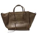 Celine Medium Phantom Luggage Bag in Brown Leather - Céline