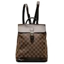 Louis Vuitton Damier Ebene Soho Backpack  Canvas Backpack N51132 in Good condition