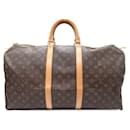 Louis Vuitton Monograma Keepall 55 Bolsa de Viagem Lona M41424 Em uma boa condição