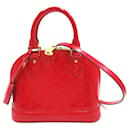 Louis Vuitton Monogram Vernis Alma BB Leather Handbag M90174 in Excellent condition