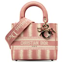 Dior Pink Medium D-Stripes Lady D-Lite