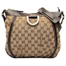 Gucci Brown GG Canvas Abbey D-Ring Crossbody Bag