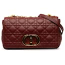 Dior Red Medium calf leather Cannage Caro Bag
