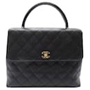 Chanel Black Caviar Kelly Top Griff