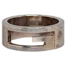 Gucci Cutout G Silver Ring Ring Metal 032661 in good condition