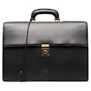 Loewe Leather Briefcase Business Bag Leather in Good condition