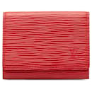 Louis Vuitton Epi Card Case Leather Card Case M5658E in Good condition