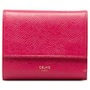Celine Leather Trifold Wallet Short Wallet Leather in Excellent condition - Céline
