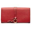 Chloe Leather Alphabet Flap Wallet Long Wallet Leather in Good condition - Chloé