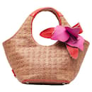 Kate Spade Raffia Basket Handbag Material natural em bom estado