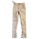 SS03 Dolce&Gabbana Vintage Bondage Beige Pants in cotton - D&G