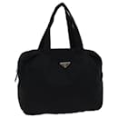 PRADA Hand Bag Nylon Black Auth 70386 - Prada