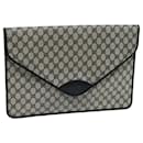 GUCCI GG Supreme Documents case Briefcase PVC Navy Auth yk11568 - Gucci