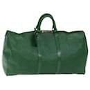 Louis Vuitton Epi Keepall 55 Boston Bag Green M42954 LV Auth ki4249