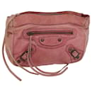 BALENCIAGA Pouch Leather Pink 110481 auth 70642 - Balenciaga