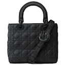 DIOR Lady Dior Bag in Black Leather - 101845
