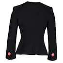 Giorgio Armani Single-Breasted Jacket in Black Wool