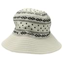 Hermes Bob RIde Bandana Bucket Hat in Cream Polyamide - Hermès