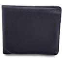 Tarjetas de cuero Taiga negro y billetera plegable Bill - Louis Vuitton