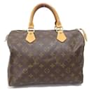 Louis Vuitton Speedy 30 Canvas Handbag M41526 in fair condition