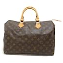 Louis Vuitton Speedy 35 Canvas Handbag M41524 in good condition