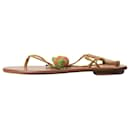 Brown beach sandals with fruit detail - size EU 37 - Aquazzura