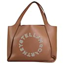 Blush pink broderie-anglaise logo tote bag - Stella Mc Cartney
