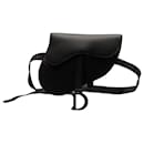 Dior Black Ultra Matte Saddle Belt Bag
