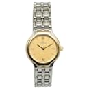 Omega Silver Quartz 18K Yellow Gold and Stainless Steel De Ville Symbol Watch