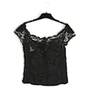 Metà anni '90 Top Chanel FR36 Bustier in pizzo US6 UK8