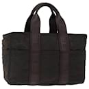 HERMES Acape Luco PM Hand Bag Nylon Brown Auth bs13398 - Hermès