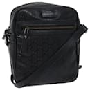GUCCI GG Canvas Shoulder Bag PVC Black Auth ac2900 - Gucci