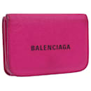 BALENCIAGA Wallet Leather Pink 593813 Auth mr046 - Balenciaga