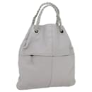 BOTTEGA VENETA INTRECCIATO Hand Bag Leather White 147716 Auth am6052 - Autre Marque
