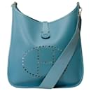 HERMES Evelyne Bag in Blue Leather - 101835 - Hermès