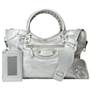 BALENCIAGA City Bag in Silver Leather - 101849 - Balenciaga